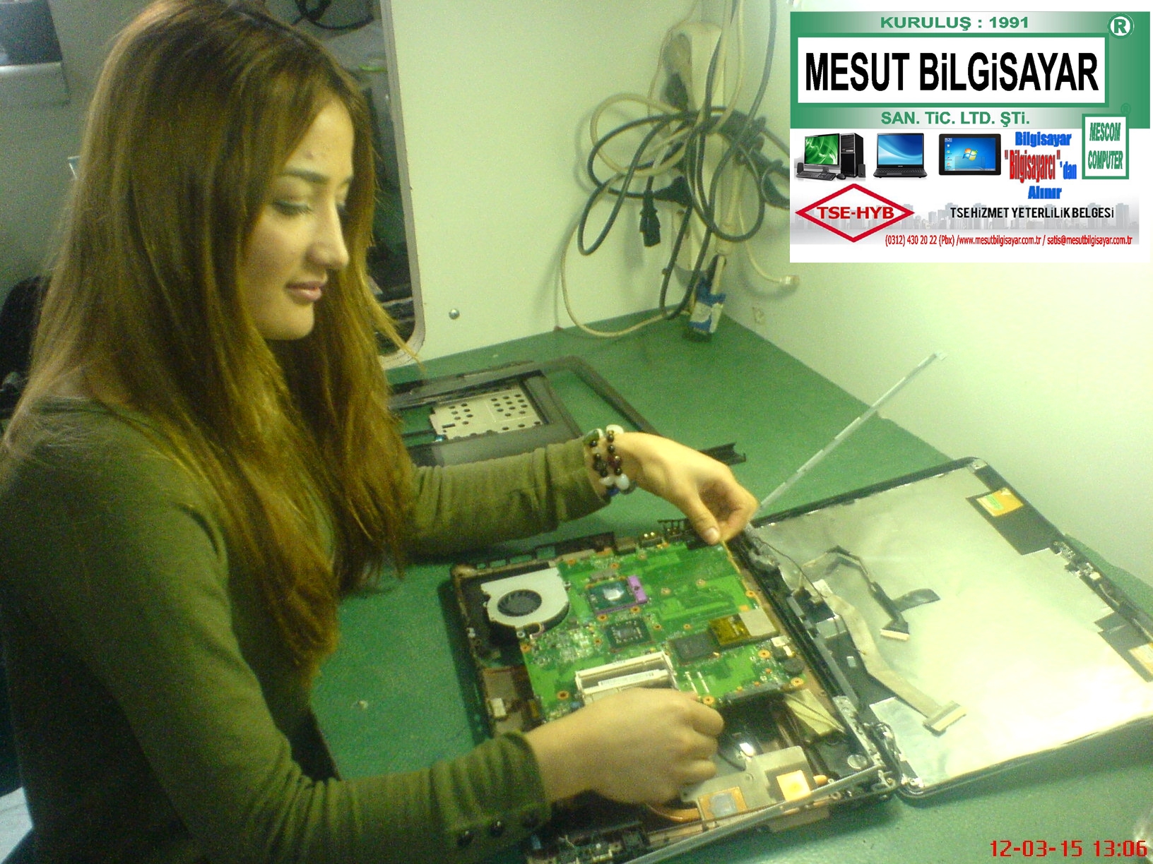 LAPTOP TAMİRİ 1991’ Lİ TSE-HYB’ Lİ MESUT BİLGİSAYAR' DA -